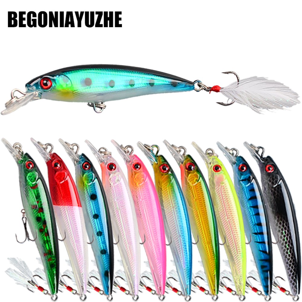 Fishing Hook Treble - 10개입 바이오닉 미노우 낚시 루어 세트