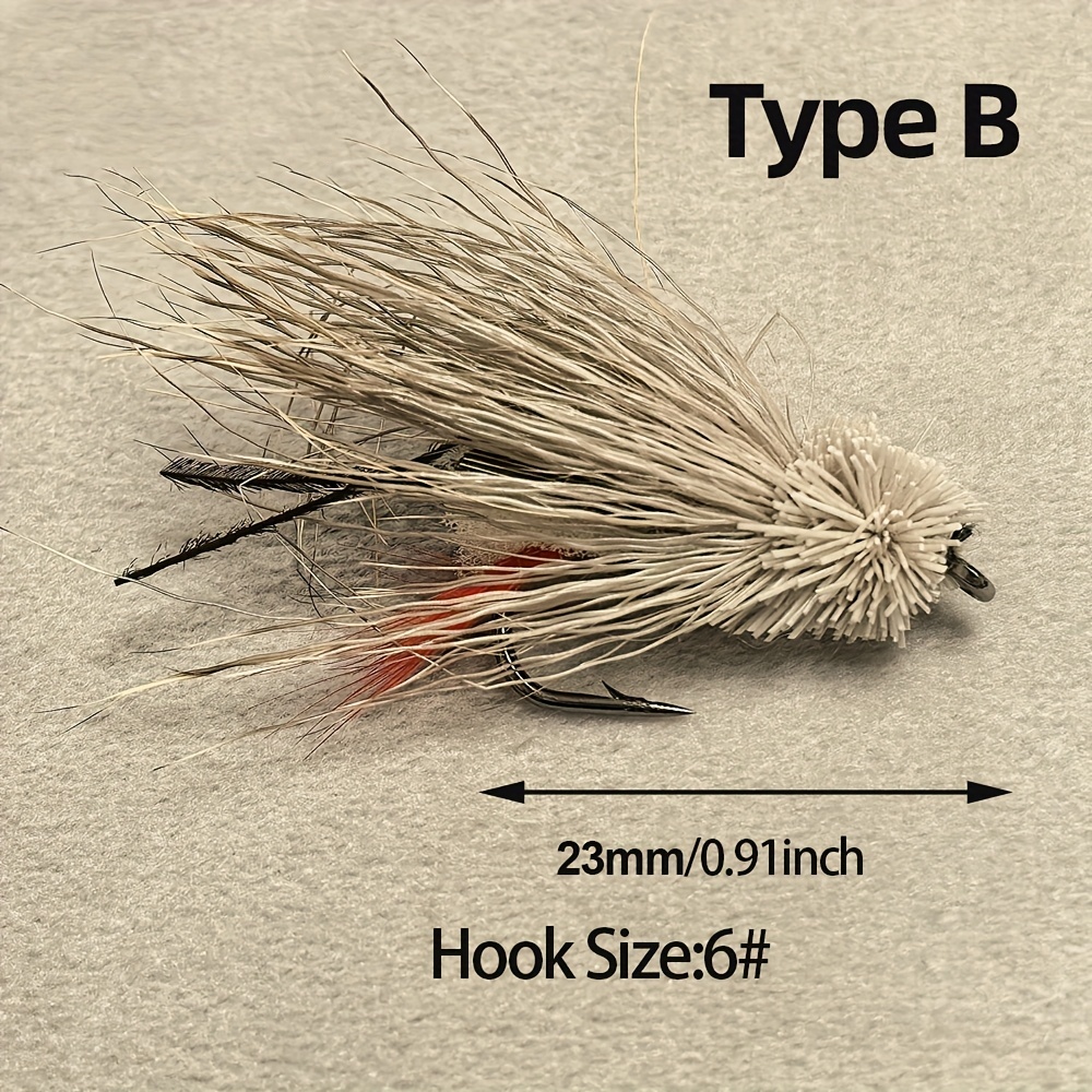 5/6개입 포퍼 호퍼 플라이 낚시 루어 플로팅 드라이  - Fishing Hook Size 리뷰 및 가격