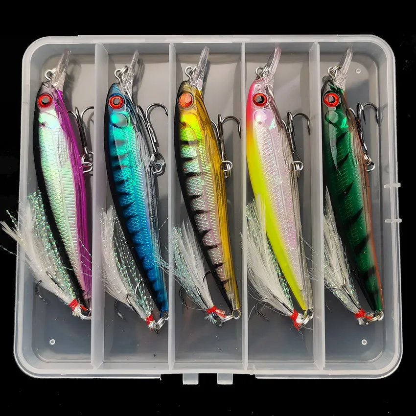 레이저 3D 눈 생체 공학 미노우 낚시 루어, 최대 캐 - Fishing Hook Treble 리뷰 및 가격