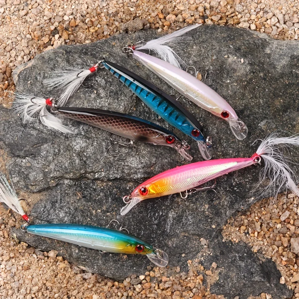 레이저 3D 눈 생체 공학 미노우 낚시 루어, 최대 캐 - Fishing Hook Treble 리뷰 및 가격
